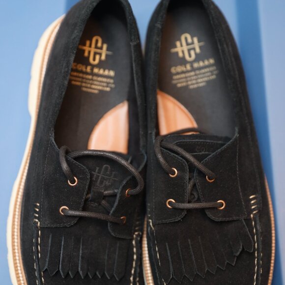 Cole Haan American Classics Suede Navy Blue Loafer Shoes Mens Style# 20291 main image 8